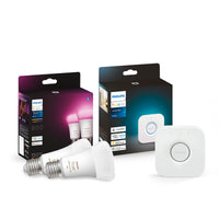 1 x RAW Customer Returns PHILIPS Hue White and Color Ambiance Smart Bulb 2 Pieces, E27 Hue Bridge Connection, Hue System Control Center - RRP €115.19