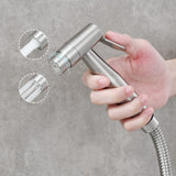 1 x RAW Customer Returns CIENCIA Bidet Hand Shower for Toilet Sprayer Stainless Steel Sprayer Shattaf Complete Bidet Set for WC, WS024AF6 - RRP €38.9