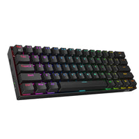 1 x RAW Customer Returns Redragon K530 Pro Draconic 60 Bluetooth Wired 2.4GHz Wireless Mechanical Keyboard, 61 Keys, Hot-Swappable RGB Gaming Keyboard with Clicky Blue Switch, for Windows Mac Android - RRP €63.53