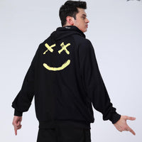 1 x RAW Customer Returns Covisoty Hoodie Men s Hoodie Techwear Hip Hop Long Sleeve Streetwear Color Block Unisex Pullover Sweatshirt Black XL - RRP €37.99