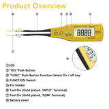 1 x RAW Customer Returns Holdpeak 990C SMD Smart Tester Pliers Portable 6000 Count Resistance Capacitance CMS Digital Multimeter Auto Scanning with Replacement Test Pins Battery Included  - RRP €26.99