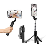 1 x RAW Customer Returns Gimbal Smartphone Stabilizer, 1-Axis, Mobile Phone, with Bluetooth Remote Control, 3-1, for Vlogging, YouTube, Live Video, TikTok, Compatible with iPhone Android - RRP €38.99