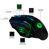 1 x RAW Customer Returns EMPIRE GAMING - Armor RF800 Wireless Rechargeable Gaming Keyboard and Mouse Set QWERTZ DE Layout - Keyboard 2.4GHz RGB - Mouse 4800 DPI with Mouse Pad - PC PS4 PS5 Xbox One Series Mac - Black - RRP €41.99