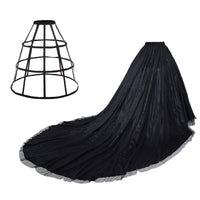 1 x RAW Customer Returns GRACEART Wedding Lady Long Tulle Skirt by Puffy Vintage Women s Skirts Black  - RRP €50.32