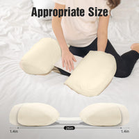 4 x Brand New LightEase Pregnancy Pillow Maternity Side Sleeping Pillow Double Wedge Body Pillow Belly Back Support Shredded Foam Side Sleeping - RRP €158.72