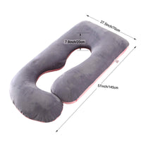 1 x RAW Customer Returns SHANNA Pregnancy Pillow U Shaped XXL, Large Nursing Pillow Side Sleeper Pillow, U Shape Body Pillow with Removable and Washable Cover, 70 145CM Pregnancy Pillows - RRP €44.9