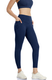 1 x RAW Customer Returns icyzone Women s Sports Leggings 7 8 High Waist Yoga Sports Pants Gym Fitness Leggings with Pocket M, True Navy  - RRP €25.2