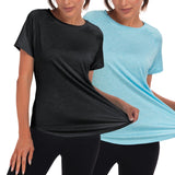 1 x RAW Customer Returns Jlowesun sports top for women, lightweight, breathable, functional back mesh sports tops for women, round neck sports t-shirt for women, fitness running shirt for yoga XL - RRP €34.26