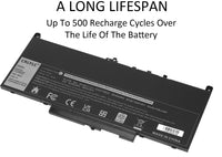 1 x RAW Customer Returns CRLYLC 7.6V 55Wh J60J5 Laptop Battery for Dell Latitude E7270 E7470 Series PDNM2 R1V85 MC34Y 242WD 1W2Y2 451-BBSX 451-BBSY 451-BBSU GG4FM WYWJ2 NJJ2H R97YT F1KTM 5F08V P61G001 1 battery - RRP €38.99