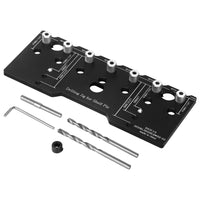 1 x RAW Customer Returns Umelee Shelf Pin Drilling Template System 32mm Adjustable Shelf Pin Jig for Drilling 7pcs 5mm Holes Drilling Jig Aluminum Alloy Drill Guide for Shelves Cabinets - RRP €40.33