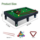 1 x RAW Customer Returns Mini Pool Table, Billiards Table with 11 Balls, 2 Cues and 1 Triangle, Portable Table Set for Kids and Adults - RRP €30.0