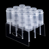 1 x RAW Customer Returns ZLKSKER Pack of 12 Cake Push Up Pop Containers with Tray, Cake Pop Molds Stand for Homemade Treats Desserts Snacks - RRP €21.61