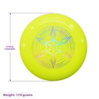 1 x RAW Customer Returns Indy - Dirty DISC 175 g Yellow Frisbee, Professional Frisbee, Throwing Disc, Flying Disc, Sports Toy, Sports Game for Children and Adults - RRP €14.11