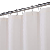 1 x RAW Customer Returns LinTimes Extra Long Shower Curtain, Hotel Luxury 190 GSM Thick Polyester Shower Curtain, Cream, 180 x 210 cm REUSABLE Packaging  - RRP €25.99