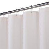 1 x RAW Customer Returns LinTimes Extra Long Shower Curtain, Hotel Luxury 190 GSM Thick Polyester Shower Curtain, Cream, 180 x 210 cm REUSABLE Packaging  - RRP €25.99