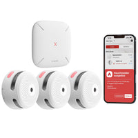 1 x RAW Customer Returns X-Sense Smart Smoke Detector XS01-M with SBS50 Base Station, T V Rheinland Certified, Wireless Smoke Detector with WLAN, Networkable Fire Alarm, Compatible with the X-Sense Home Security App, FS31, 3 Pack - RRP €94.99