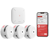 1 x RAW Customer Returns X-Sense Smart Smoke Detector XS01-M with SBS50 Base Station, Certified to EN 14604, Wireless Smoke Detector with WLAN, Networkable Fire Alarm, Compatible with the X-Sense Home Security App, FS31, 3 Pack - RRP €94.99