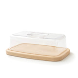 1 x RAW Customer Returns Tuuli Kitchen cheese dome cheese board cheese plate wooden board made of wood beech natural plastic storage of cheese cold cuts bread cake - RRP €25.73