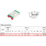 1 x RAW Customer Returns iMetrx MGN12H 300MM linear guide rail MGN12 linear rail with MGN12H Carriage Block for 3D printer and CNC machine - RRP €24.19