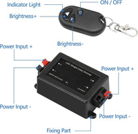 2 x RAW Customer Returns ZHITING LED wireless controller dimmer CONTROLLER, with RF remote control, for single-color LED strip - 12V 8A Max with cable clamp terminals  - RRP €26.4