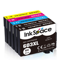 1 x RAW Customer Returns InkSpace 5 Replacement 603 XL Ink Cartridges for Epson 603XL Ink Cartridges with Expression Home XP-2100 XP-2105 XP-3100 XP-3105 XP-4100 XP-4105, Workforce WF-2810 WF-2830 WF-2835 WF-2850 - RRP €14.39