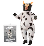 1 x RAW Customer Returns AirSuit Inflatable Costume Cow Unusual inflatable costume Premium quality Adult size Polyester Comfortable to wear Resistant With inflation system OriginalCup  - RRP €39.99