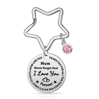 12 x Brand New Herdear Never Forget That I Love You Mum Keychain for Mom Mother s Day Gift Mother Keychain with Engraving from Daughter Son Mom Keychain Gift for Women Ladies Birthday - RRP €331.2