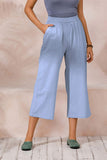 1 x RAW Customer Returns Ecupper Capris Pants Women Summer Plus Size Cotton Casual Pants - RRP €30.91