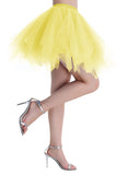 1 x RAW Customer Returns Dressystar Women s Short Tulle Skirt Petticoats Underskirt Rockabilly Tutu Tulle Dance Dress Ballet Skirt Yellow M - RRP €20.16