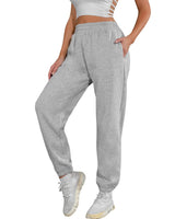 1 x RAW Customer Returns heekpek jogging pants women cotton warm sports pants women long sweatpants casual loose thick leisure pants women warm pants for winter, light grey, S - RRP €28.89