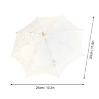 1 x RAW Customer Returns banapo Lace Parasol, Fashion Wedding Umbrella, Decorative Lace Umbrella, Exquisite Umbrella for Girls, Elegant Umbrella for Bride, Bridesmaids, Flower Girls - RRP €15.82