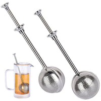 4 x Brand New Tea Infuser Tea Strainer Stainless Steel Tea Infuser Tea Strainer Tea Filter for Loose Tea 304 Stainless Steel Tea Strainer Tea Strainer made of stainless steel for most teapots, tea cups, tea bowls 2 pieces  - RRP €81.6