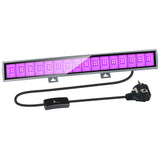 1 x RAW Customer Returns Elegant 36W LED black light spotlight, improved 64 LED black light lamp tube with plug, switch and 150cm cable, lights 22x22ft for Halloween party stage lighting - RRP €32.99