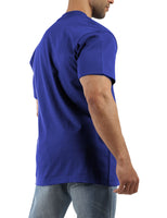 1 x Brand New Men s T-Shirt with V-Neck Short Sleeve Top Tee Casual Comfort Sports Shirt.Navy Blue.L - RRP €27.6