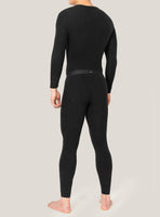 1 x RAW Customer Returns DAVID ARCHY Thermal Underwear Set Men s Long Breathable Polyester Warm Thermal Underwear Sets Functional Underwear Thermal Underpants Elastic - RRP €39.65