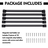 1 x RAW Customer Returns SDLDEER 5 Pack Magnetic Tool Holders, Magnetic Tool Strips, PVC Coated Magnetic Bar, for Garage Tool Organizer, 12  - RRP €22.8