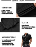 1 x RAW Customer Returns COOFANDY Shirt Men Short Sleeve Non-Iron Business Shirt Regular Fit Casual Shirts Cotton Stretch Men s Shirt Short Sleeve Summer Shirt Formal Shirt Black S - RRP €26.49