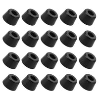 1 x Brand New QUARKZMAN 16mmx10mm Rubber Feet Bumpers x 32pcs. Non-Slip Round Rubber Feet with Screws for Furniture, Electronics and Cutting Board, Black  - RRP €20.4