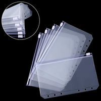 1 x RAW Customer Returns TANGBOHU A6 Binder Pockets Pack of 15 Clear PVC 6-Hole Binder Pockets Zipper Folders Waterproof Money Budget Envelopes for Notebook Planner Insert Pages Loose Leaf Bags - RRP €9.06