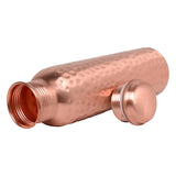 1 x RAW Customer Returns Zap Impex Traveller Pure Copper Hammered Jointless Leak Proof Drinking Bottle 900ml - RRP €24.99