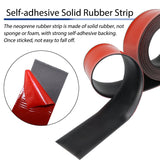 1 x RAW Customer Returns Self-adhesive rubber strip, neoprene rubber mat, rubber plate, solid rubber profile for seals, floor coverings protection, vibration protection, cover, DIY 50mm 1.5mm 3m  - RRP €18.99