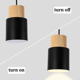 1 x RAW Customer Returns Tealight pendant light vintage industrial hanging light made of metal and wood design E27 black dining room lamp retro pendant lamp for dining room bedroom kitchen - RRP €19.99