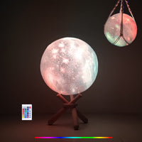 6 x RAW Customer Returns Moon Lamp Kids Hanging Night Light 3D Galaxy Lamps 5.9 inch for Girl Lovers Ages 3 and Up Teen Girls Birthday Gifts, 16 Colors Bedside Lamp with Stand Touch Pat Remote Control - RRP €122.4