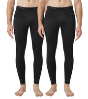 1 x RAW Customer Returns LAPASA Men s Thermal Tights Winter Thermal Pants Warm Thermal Long Johns Pack of 2 Thermoflux 200 M56 XXL Black Pack of 2 200 - RRP €36.99