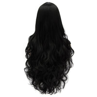 1 x RAW Customer Returns CoastaCloud 30 LOLITA Fashion Wig Long Curly Wavy Hair for Party Adults Black - RRP €23.8