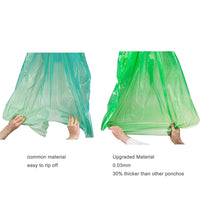 56 x Brand New QASIMOF Disposable rain poncho set of 6, rain cape with hood, disposable rain cape for women, poncho raincoats, waterproof unisex rain cover, color mix - RRP €1545.6