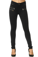 1 x RAW Customer Returns Elara Women s Skinny Fit Jegging Chunkyrayan Elastic Pants Black H86 50 5XL  - RRP €27.1