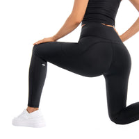 1 x RAW Customer Returns GymCope Leggings Women Black, Sports Pants Women High Waist with Cell Phone Pockets, Yoga Pants Jogging Pants Women Opaque for Yoga, Hiking, Running, Fashion - RRP €23.59