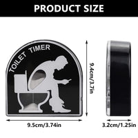 1 x Brand New SPJUMHONG73 Toilet Timer Hourglass Man, 5 Minutes Toilet Hourglass Timer, Creative Toilet Hourglass Gifts Funny for Men, Husband, Dad, Father s Day, Birthday Black  - RRP €20.4