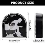 2 x Brand New SPJUMHONG73 Toilet Timer Hourglass Man, 5 Minutes Toilet Hourglass Timer, Creative Toilet Hourglass Gifts Funny for Men, Husband, Dad, Father s Day, Birthday Black  - RRP €40.8